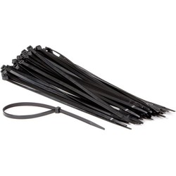 Set met nylon kabelbinders 7.6 x 400 mm zwart (100 st.) - Velleman