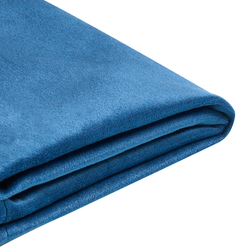 Beliani FITOU - Bekleding voor bedframe-Blauw-Fluweel