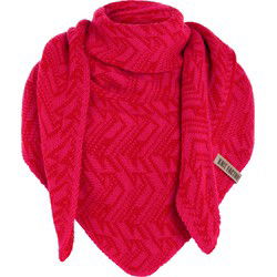 Knit Factory Josh Omslagdoek - Bright Red/Fuchsia - 200x70 cm