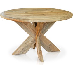 SenS-Line - Malta Teak - Tuintafel - Ø130cm - Bruin