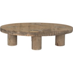 Clayre & Eef Plantentafeltje 29*16*7 cm Bruin Hout Plant table Decoratie Tafeltje