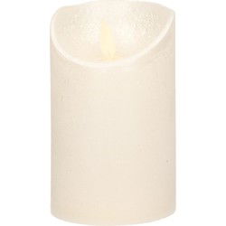 Anna's Collection Led kaars - creme wit - H12,5 x D7,5 cm - wax - LED kaarsen