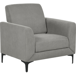 Beliani FENES - Fauteuil-Grijs-Polyester