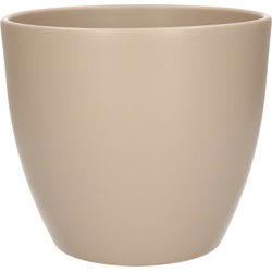 Floran Plantenpot - taupe - mat - keramiek - 19 x 17 cm - Plantenpotten