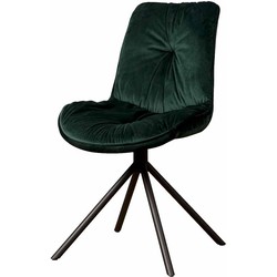 SIDD Palma sidechair - fabric Bluvel 78 green
