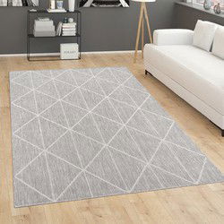 Laagpolig Vloerkleed Modilia - Geo - Grijs - 200x280 cm