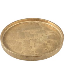 PTMD Plateau Kasim - 33x33x3 cm - Keramiek - Goud