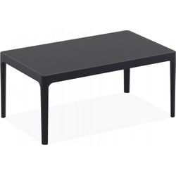 DOTY tuinsalontafel 100x60x40 cm Zwart