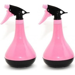 2x Waterspray plantensproeier roze 730 ml - Plantenspuiten