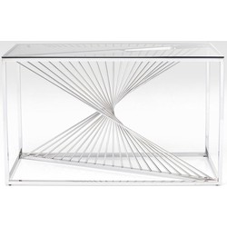 Kare Sidetable Laser Silver