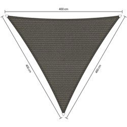 Driehoek 4,00x4,00x4,00 m Cool Grey