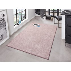 Laagpolig Velours Vloerkleed - Designer Pure - Roze - 160x240 cm