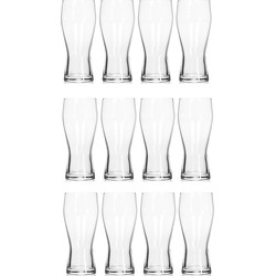 12x Bierglazen set 400 ml - Bierglazen