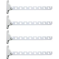 Kledinghanger haak inklapbaar wit 30 cm - Kledinghangers