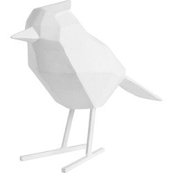 Ornament Bird - Wit - 24x9x18,5cm