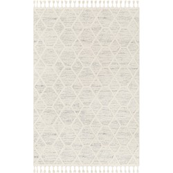 Scandinavisch Boho Tapijt NORAH - Ivoor/Grijs - 160x213 cm