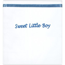 Briljant Baby Laken Sweet Little Boy Katoen - blue 75x100cm