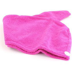 Orange85 Haarhanddoek - Microvezel - Roze - 1,5 x 51 x 21 cm - Nylon - Polyester - Badkamer - Accessoires