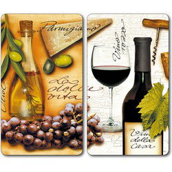Set 2 stuks Afdekplaat Inductie Fornuis Italy 52x30 cm - Inductiebeschermer