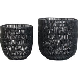 Mand Mattn - Mat zwart - Ø41cm