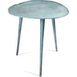 Benoa Knoxville Blue Patina Side Table 46 cm