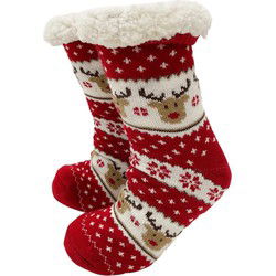 Textino ROWEN - Huissokken - antislip - met sherpa voering - one size - Biking Red - multicolor - Textino