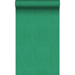 Origin Wallcoverings behang grafische vorm groen - 53 cm x 10,05 m - 347215
