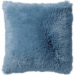 Dutch Decor FLUFFY - Kussenhoes 60x60 cm - superzacht - XL kussensloop - Provincial Blue - blauw - Dutch Decor