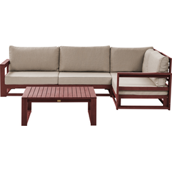 TIMOR - Loungeset - Taupe - Acaciahout