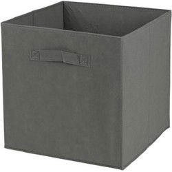 Urban Living Opbergmand/kastmand - 29 ltr - antraciet - 31 x 31 cm - Opbergmanden