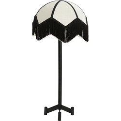 Tafellamp Dennis/Sulina - Zwart/Wit - Ø35x78cm
