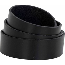 Forno Leather Straps - 2 black leather straps  120x2,5 cm