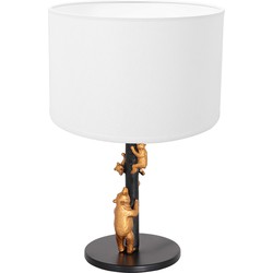 Anne Lighting tafellamp Animaux - zwart - metaal - 20 cm - E27 fitting - 8230ZW