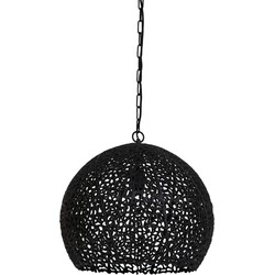 Light & Living - Hanglamp SINULA - Ø45x42cm - Zwart