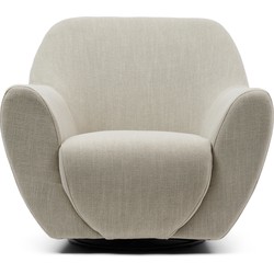 Riviera Maison The Jill Swivel Chair, mouliné linen, fabulous flax