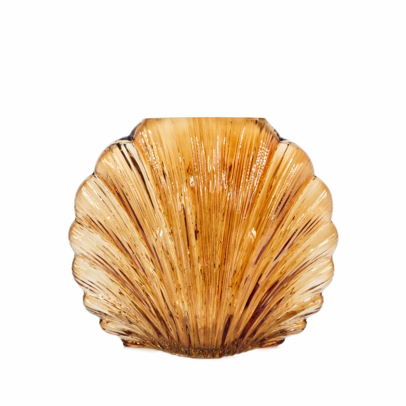 Lolaa Vaas Shell amber 21cm - 