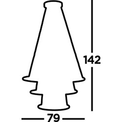 Hanglamp Revolve Metaal Ø79cm Zwart