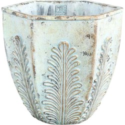 PTMD Zeras Ronde Bloempot - H30 x Ø30 cm - Cement - Grijs