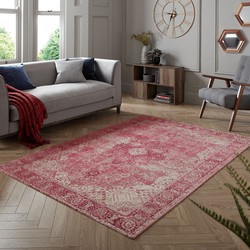 Vintage vloerkleed - Antique Traditioneel Roze - 200 X 290 CM