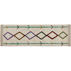 CETMI - Laagpolig vloerkleed - Beige - 80 x 230 cm - Katoen