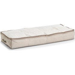 Zeller opbergtas/beschermhoes beddengoed/kleding - voor onder bed - 104 x 46 x 15 cm - Opberghoezen