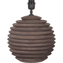 PTMD Tafellamp Roven - 29x29x28 cm - Hout - Bruin