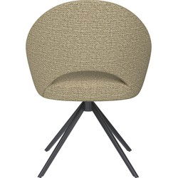 Housecraft Living Mick Eetkamerstoel Draaibaar Metaal Pistache groen