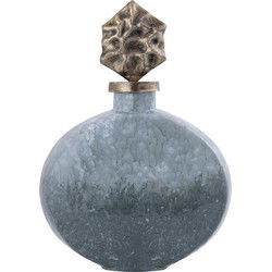 PTMD Deco Object Cherisee - 28x9x36 cm - Glas - Messing