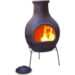 Sol-y-Yo Chimenea Mexicaanse tuinkachel Jumbo (bruin, 115 cm)