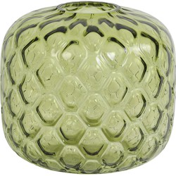 Light&living Vaas Ø27,5x25 cm CARINO glas olijf groen