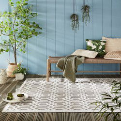 Modern Buitenkleed - Mataro Crème/Beige - 120 X 170 CM