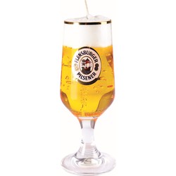 Bierglas gadget/kado Bierkaars - Duits bier - 20 cm - Vaderdag/verjaardag - figuurkaarsen