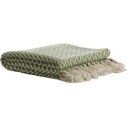 Light & Living - Plaid NAVAR - 170x130x0.5cm - Groen