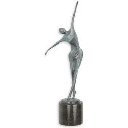 A BRONZE SCULPTURE OF A MODERN SINGEL DANCING WOMAN